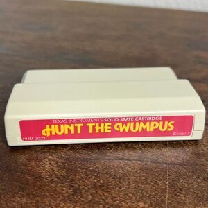 Hunt The Wumpus Texas Instruments Game Command Module TI-99/4A SS Cartridge VTG!